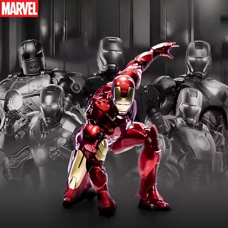 

Marvel Avengers: Iron Man 10th Anniversary Night Light Splicing Ganaku Series Collected Character Models Toy Accessories