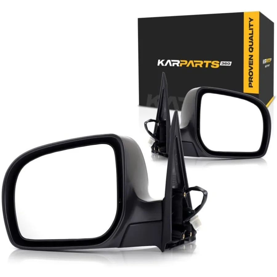 For Subaru Forester 2011 2012 2013 Door Mirror Driver and Passenger Side Pair Power NonHeated Textured Replacement for 91054SC0