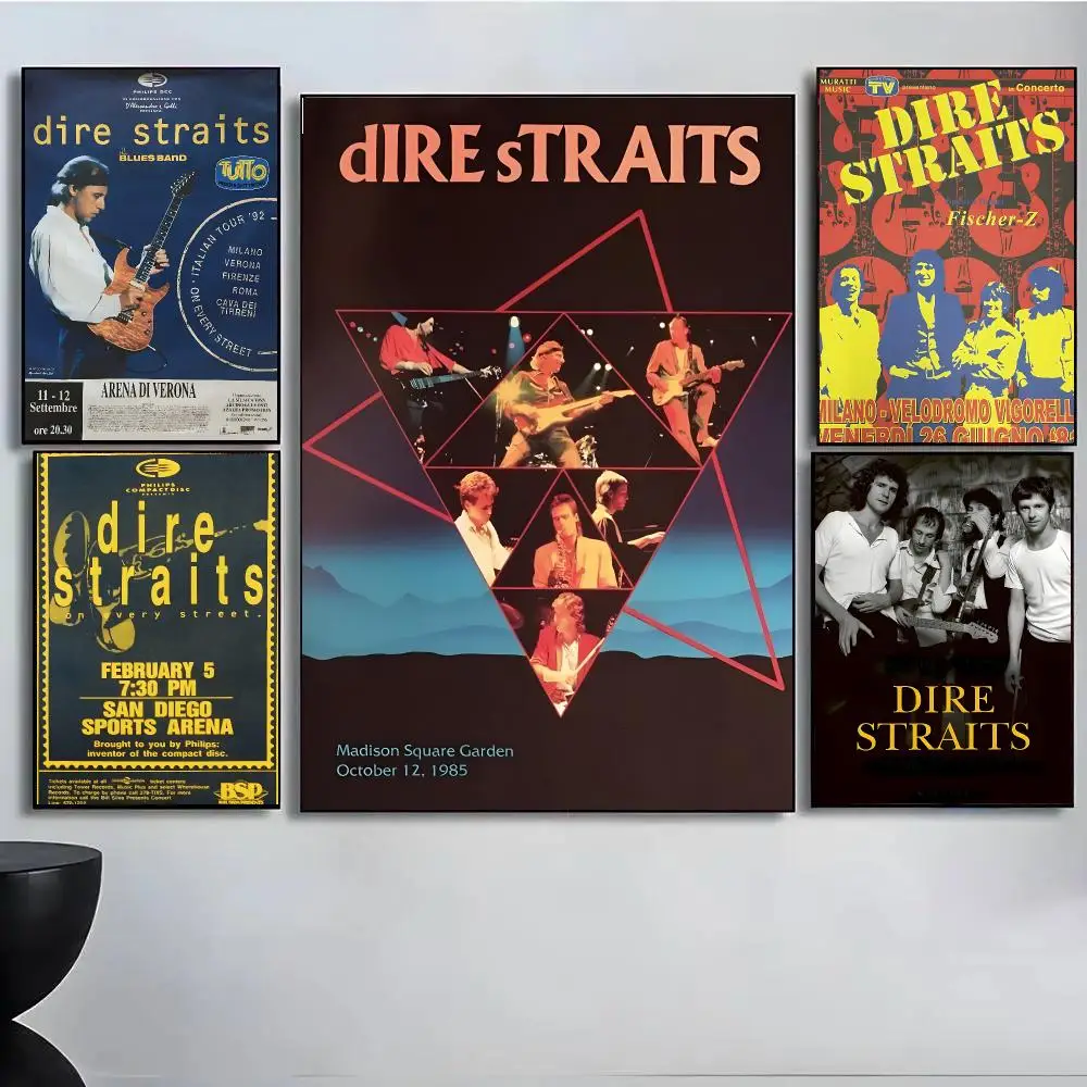 Singer D-Dire S-Straits Rock Band Poster High Quality Wall Art For Home Office Bedroom Living Room Hallway Bar Perfect Gift Idea