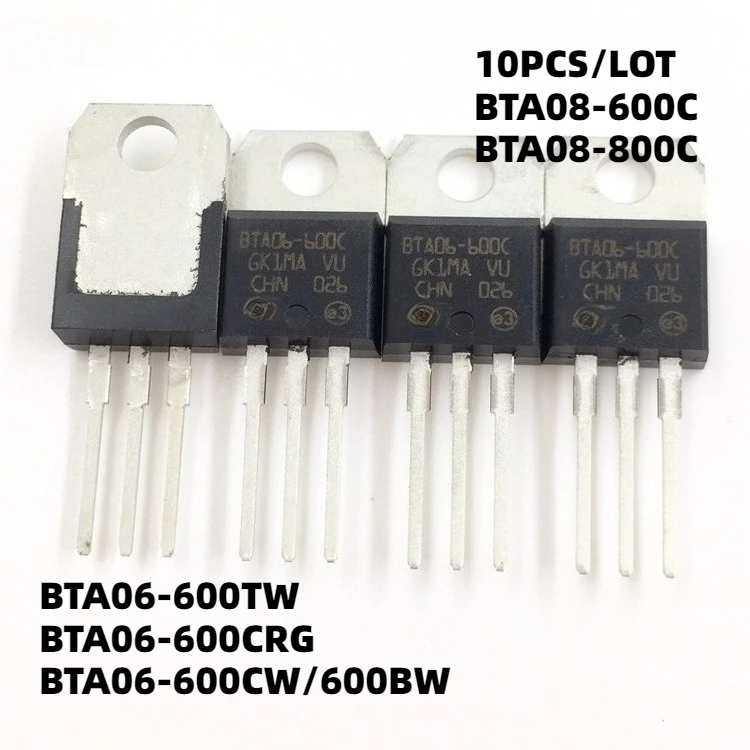 10PCS/LOT BTA06-600CRG BTA06-600CW/600BW BTA08-600CRG BTA08-800C BTA06-600TW