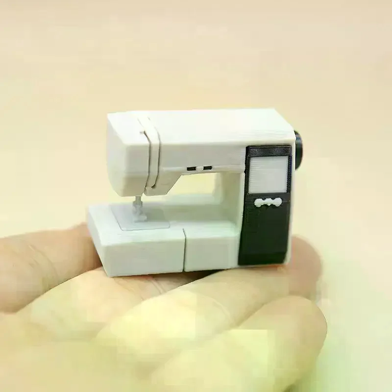 /Cna/Sewing Machine PLA Dollhouse Miniature Sewing Machine Good Texture Vintage Beautiful For Decoration Dollhouse