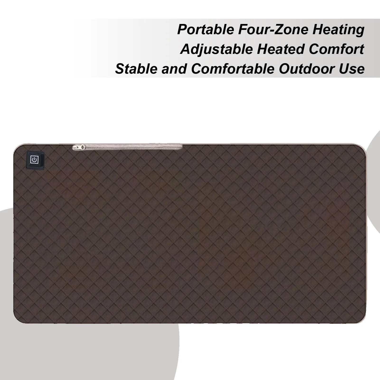 Seat Heating Pad Portable Heated Bleacher Mat Stadium Seats Pad Electric Warmer For Lumbar Back Thigh Hip Massage Fishing Picnic