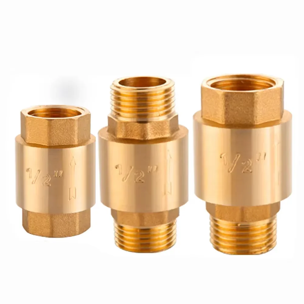 

Copper 1/2IN discrete check valve spring check valve 3/4IN 1 inch Thread horizontal check valve