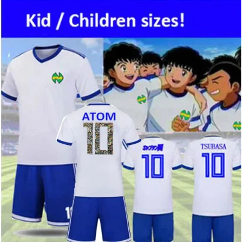 

Men Soccer Jerseys Foot Maillot Kids Captain Ozora Tsubasa Japan Chile Football Kits Oliver Atom Football Shirt