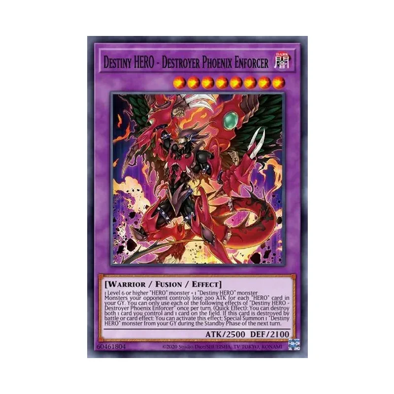 DIY YGO Popular Extra Deck Fusion Card El Shaddoll Winda Destroyer Phoenix Enforcer Yugioh Card Game Not Original Master Duel