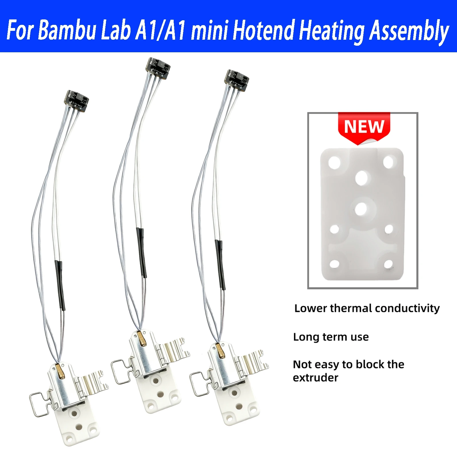 Für Bambu Lab A1 Hotend verbesserte Heizbaugruppe, hochtemperaturbeständig, Bambulab A1 Mini Hotend Montagezubehör – Detail 6
