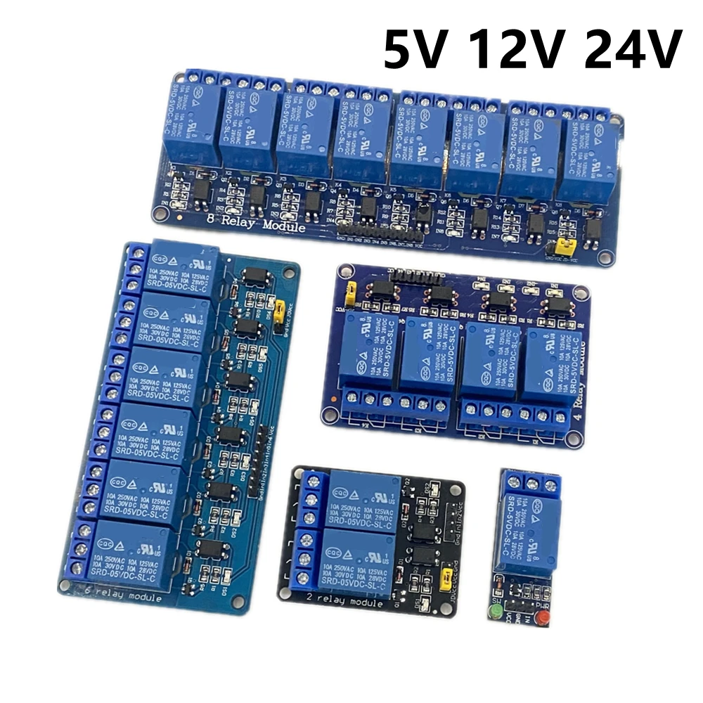 5V 12V 1 2 4 6 8 channel relay module with optocoupler. Relay Output 1 2 4 6 8 way relay module for arduino In stock