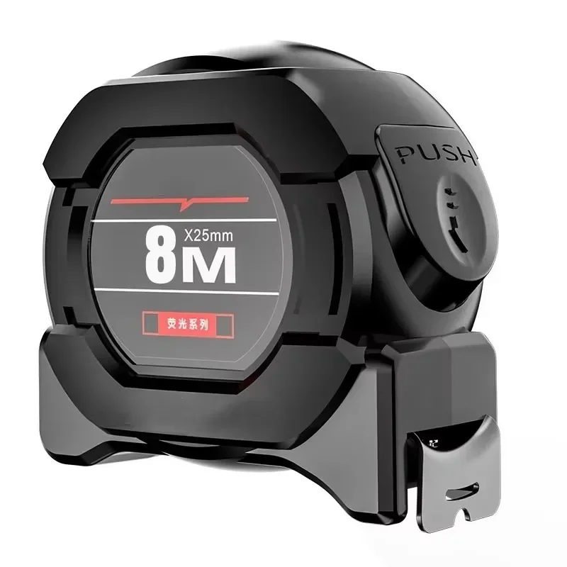 أداة قياس النجارة عالية الدقة شريط قياس 8 متر أدوات قياس منزلية قفل ذاتي شريط قياس 10 متر قابل للسحب