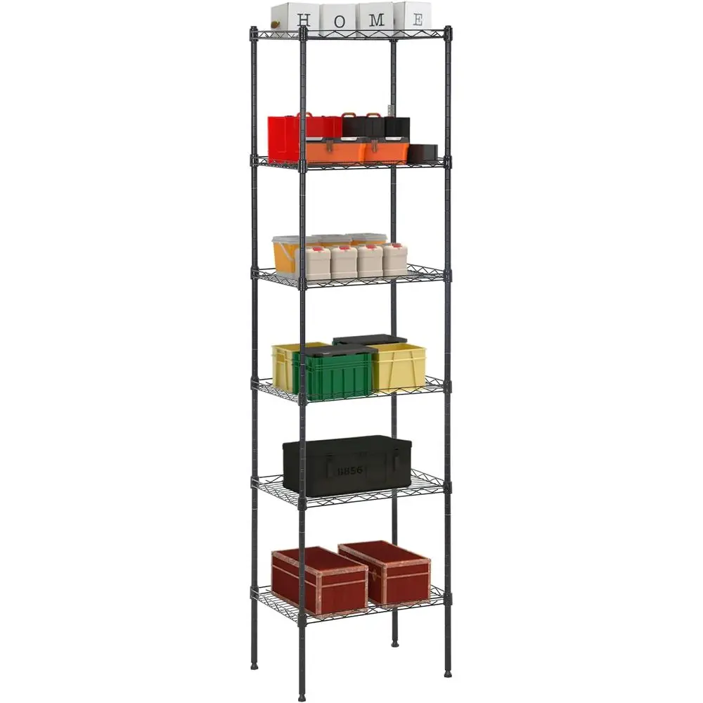 

Adjustable NSF-Certified Metal Shelf Wire Shelving Unit Storage for Small Places Restaurant Garage Pantry Kitchen Garage Rack (B