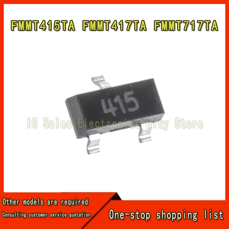 50 Stuks-100 Stuks Fmmt415ta Fmmt415 Fmmt417ta Fmmt417 Fmmt717ta Fmmt717 Sot-23
