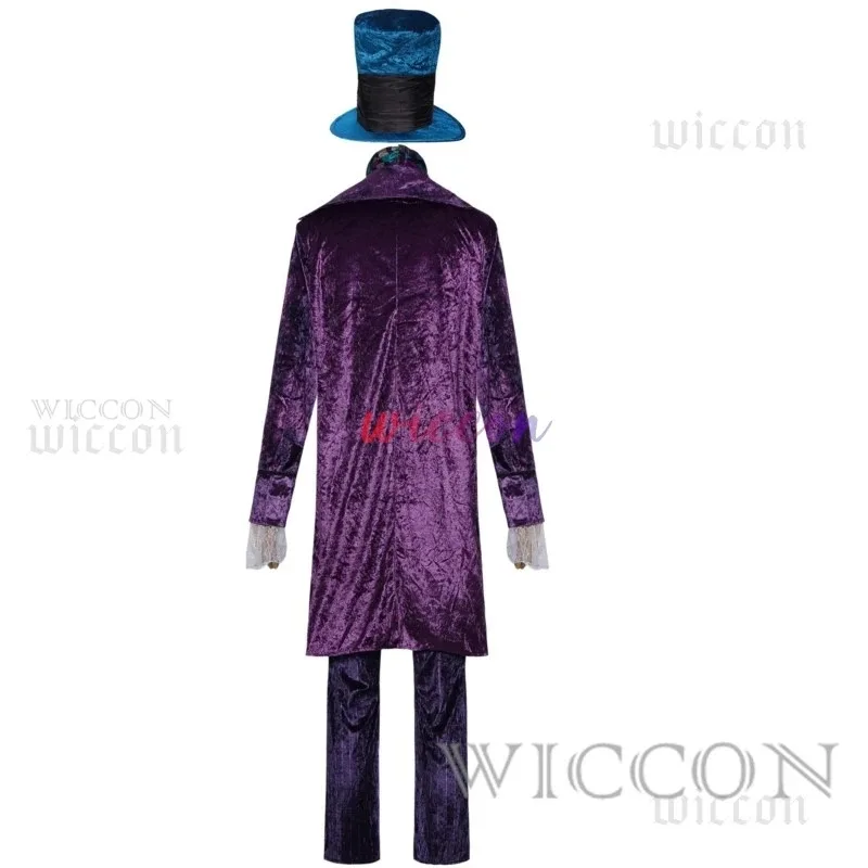 

COSda@Alice Wonderland Cosplay Adult Fairy Tale Costume Mad Hatter Men Magic Show Tuxedo Fancy SuitCOSda@