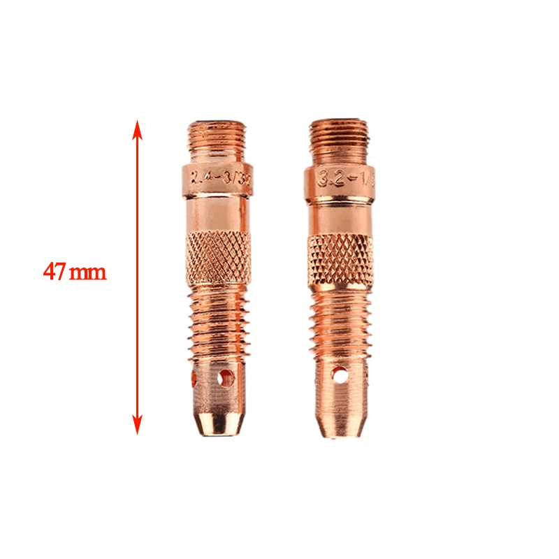 5/10Pcs WP-17/18/26 Argon Arc Welding Machine Accessories 1.6mm/2.0mm/2.4mm/3.0mm/3.2mm TIG Tungsten Collet Body and Collet