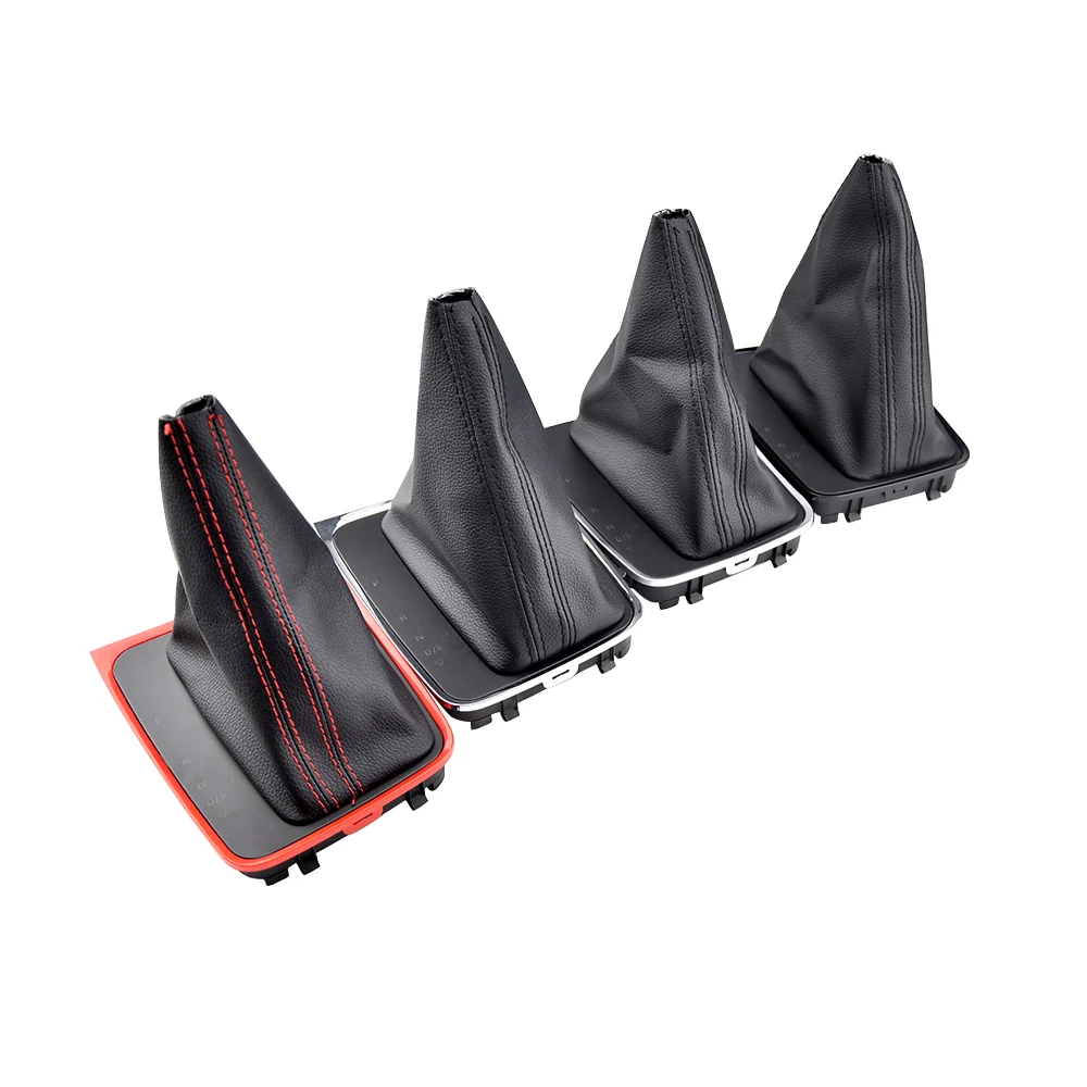 

Left Hand Drive Car Styling Shift Gear Knob Frame Bracket Leather Boot Fit For VW Golf 7 7.5 MK7