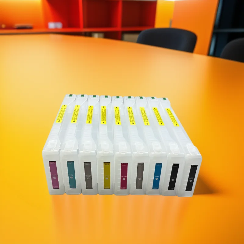 

9-Color T636 T6361-T6369 9900 7900 7890 9890 Refill Ink Cartridge for Epson Stylus Pro 7910 9910 Printer Resettable Chip