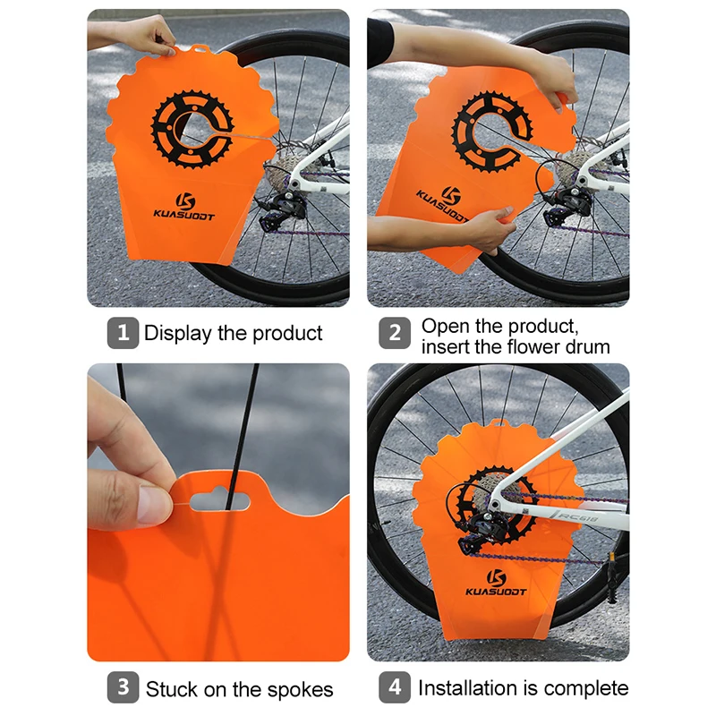 Neue Fahrrad- und Motorrad-Reinigungsabdeckung für Scheibenbremsen, Schmutzschutz, Radabdeckung für Rennräder und Mountainbikes – Detail 12
