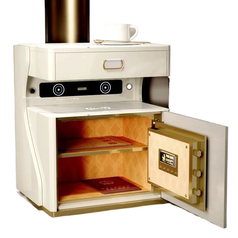 

Бытовой умный прикроватный сейф, встроенный современный простой многофункциональный сейф для спальни с беспроводной зарядкой