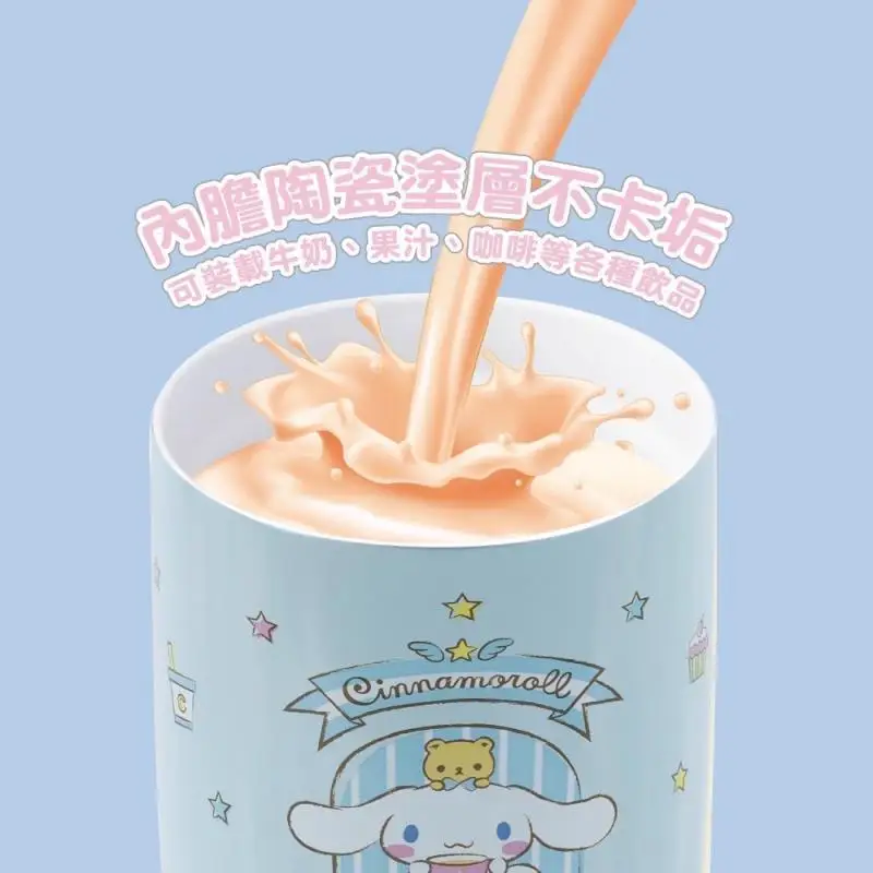 900Ml Limited Sanrio Styling Cup Three-Dimensional Cartoon Pattern Cinnamoroll Mymelody Keroppi Stainless Steel Insulation Cup