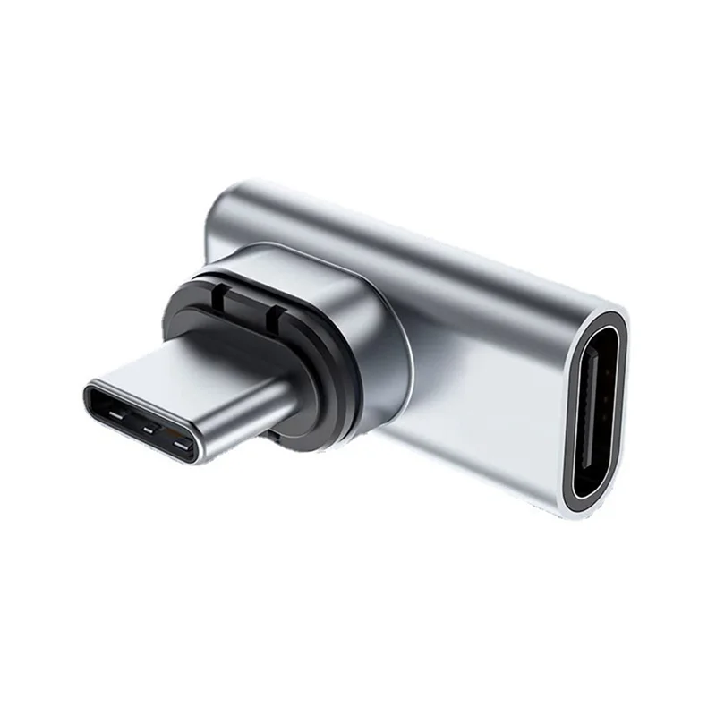 AD41-USB C อะแดปเตอร์แม่เหล็ก 24Pins ประเภท C 40 Gbp/S PD 100W Fast CHARGING Converter สําหรับ Thunderbolt 3 IPad