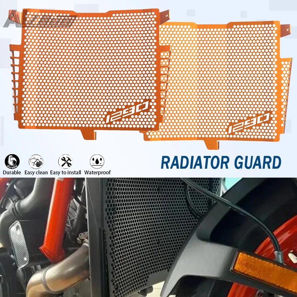 For 1290 Super Duke R Evo 2020 2021 2022 2023 1290 Super Duke RR 1290 SuperDukeR CNC Radiator Grille Guard Protector Cover