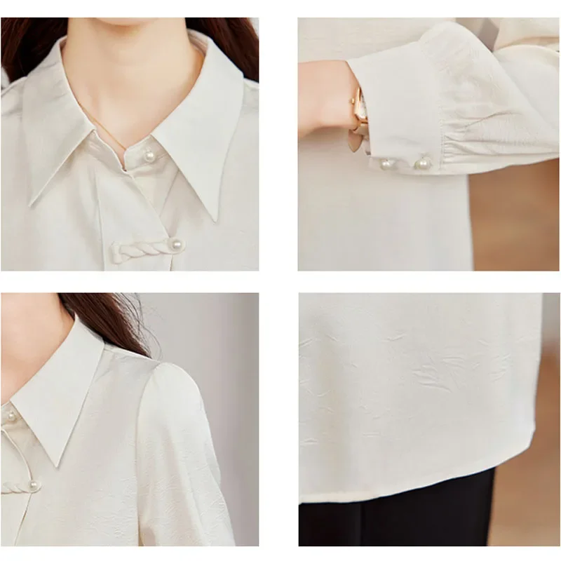 New Long Sleeve Women Shirt Turn Down Collar Shirt Blouse Women Tops Blouses Shirts Camisas Blusa Blusas Camisas De Mujer M435