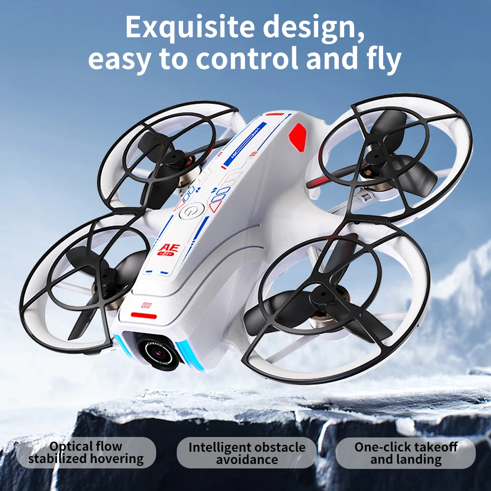

4K Brushless optical flow hovering obstacle avoidance 360 flipping headless trajectory flight adjustment Level 3 wind resistance