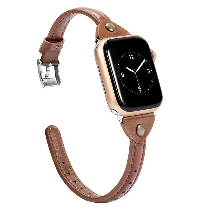 Hand-made for Apple iwatch9 strap AppleWatch8/7/6/5 SE Leather Strap 49mm 45mm 44mm 41mm