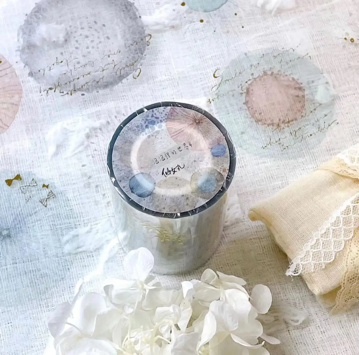 

Милая декоративная наклейка с изображением сказочного шара мира в пузырьках, 4 блестящих Васи-ленты для изготовления карт, планировщика, «сделай сам»