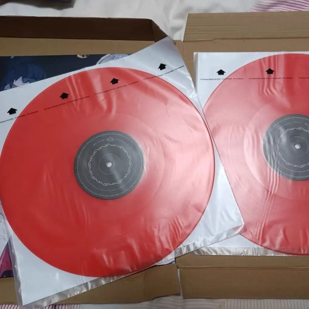 Useful 12 Inch Vinyl Records Sleeve White Resealable Inner Record Sleeves Record Protection