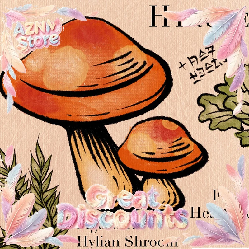Hyrule Compendium Illustration Poster Breath of the Wild Botanical Print Mushrooms and Flowers Art Canvas Painting Picture 2026