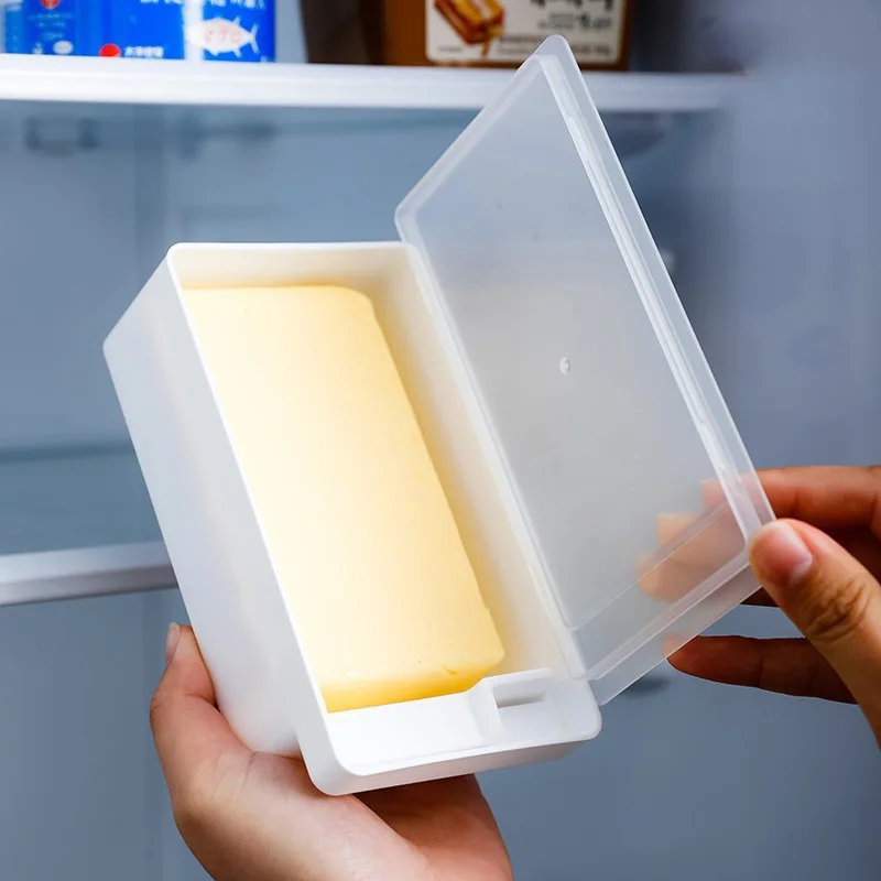 

Butter Keeper & Cheese Storage Box - Airtight Refrigerator Container with Lid, Butter Cutter Grid for Perfect Slices,