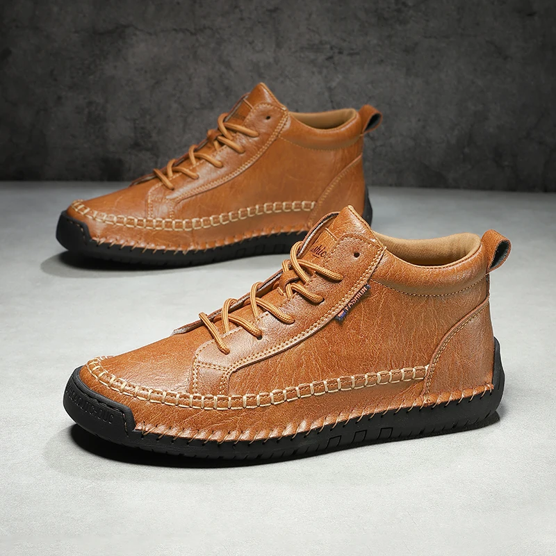 Erkek Dikişli Deri Bilek Botla - Soft Sole Booties incelemesi ve fiyatı