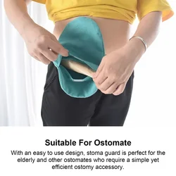 Universal Soft Cotton Ostomy Bag Pouch Cover Reusable Breathable Colostomy Stoma Care Accessories for Patient Eldely Health Care