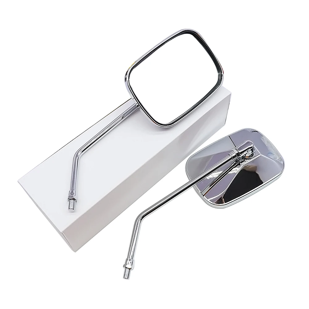 10mm Universal Motorcycle Rearview Mirror Square Retro Rear Side Mirrors For HONDA SHADOW 1100 750 VTX 1300 1800 VTX1300 VTX1800 view 4