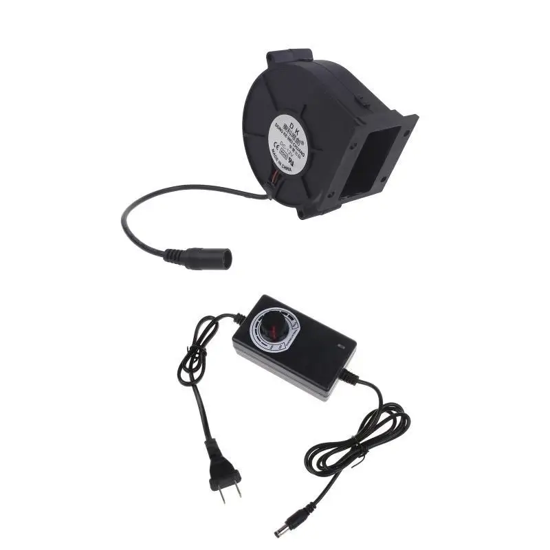 652F 97x33 مللي متر AC110V-220V الاتحاد الأوروبي/الولايات المتحدة سرعة قابل للتعديل مروحة الطبخ شواء منفاخ 9733 شواء مروحة #2