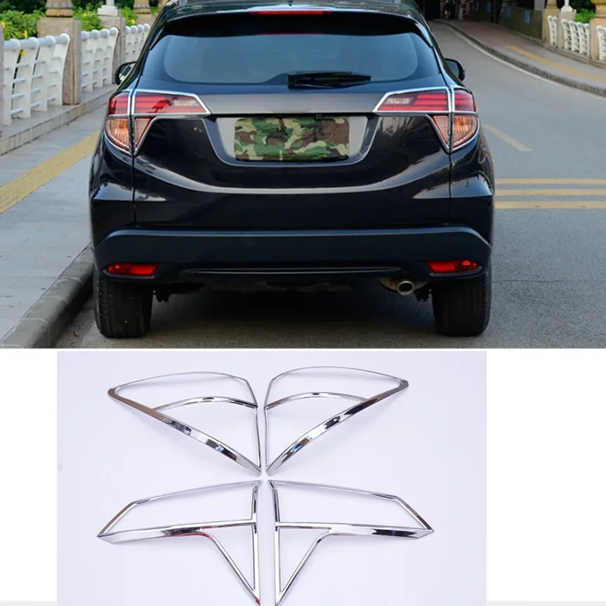 for Honda Vezel HRV HR-V 2015 - 2021 Taillight Rear Light  Lamp Cover Trim Molding Garnish Styling Bezel