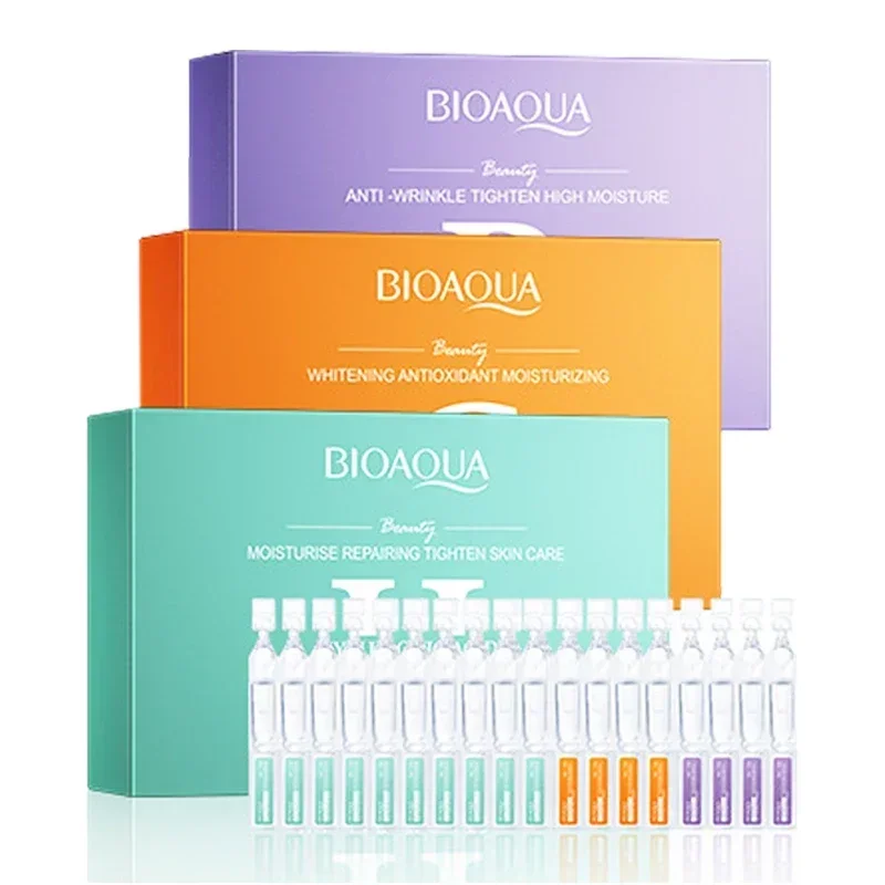 Sérum Facial de Retinol, Vitamina C e Ácido Hialurônico para Hidratação e Firmamento da Pele - 30 unidades por caixa