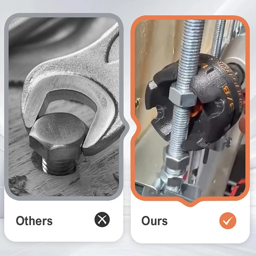 

Slotted Wing Nut Spinning Drive Kit Wear Resist Hex Shank Nut Driver Extractor Portable Bolt Extractor Tool Wrenches Tool Set
