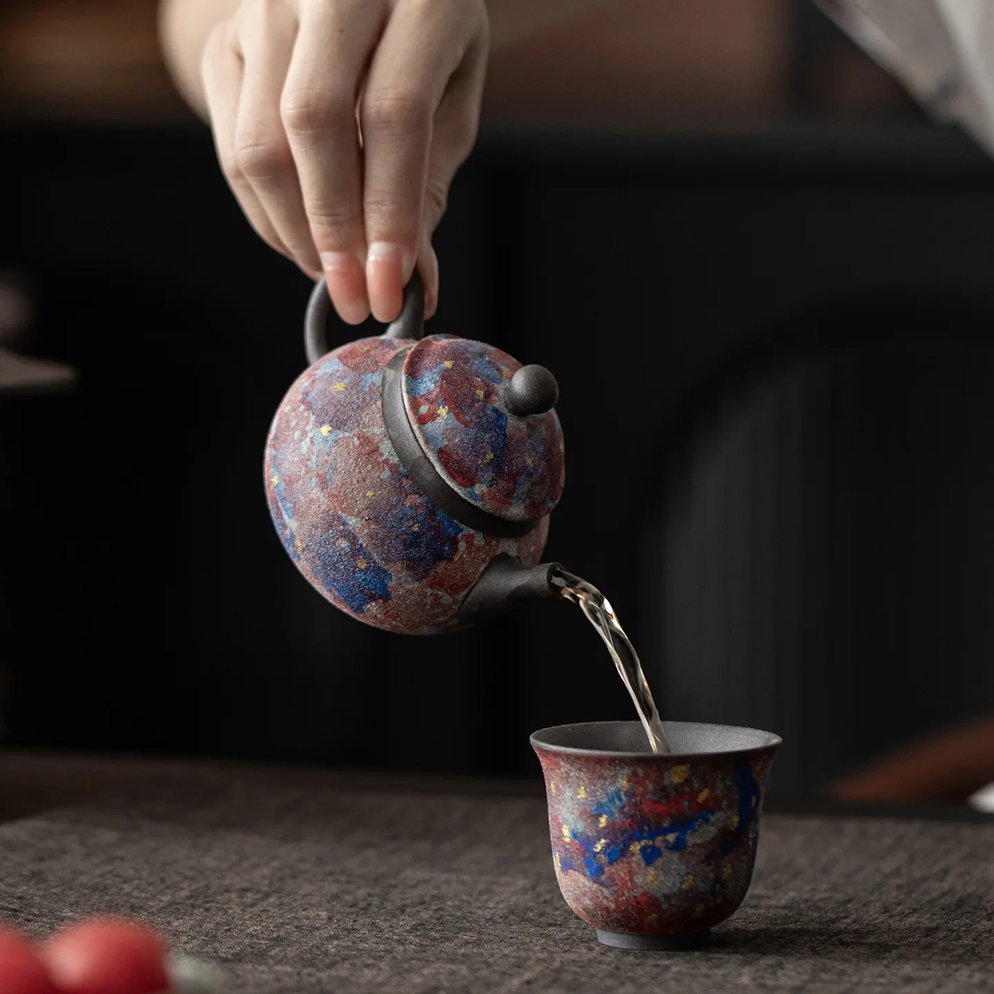 Unique Tea Pot Tea Infuser Teapot Container Gift Set Chinese Retro Teapot Household Ceramic Kung Fu Tea Set Anti-scalding Teapot