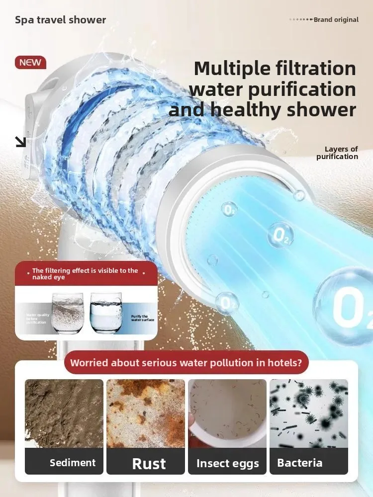 3Modes Handheld Shower Head with Filter Detachable Wall Mounted Bathroom Showerhead New Shower Sprayer shower filter shower head