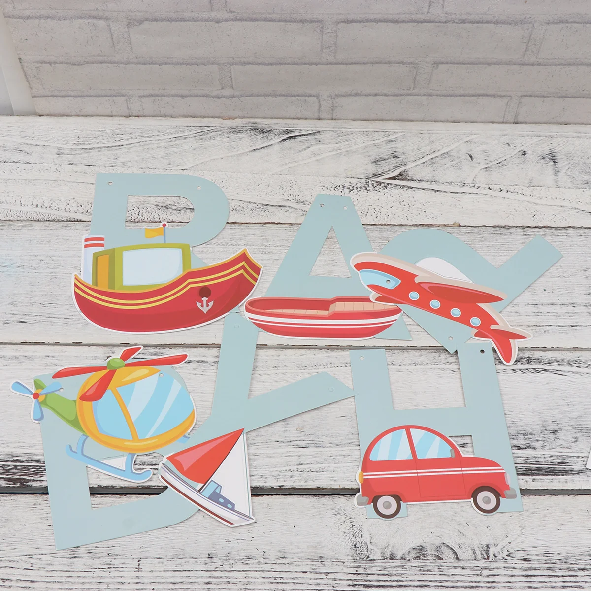 

Space Ship Hot Air Balloon Garland Bunting Banner Party Decoration Birthday Celebration Paper String Hanging Indoor