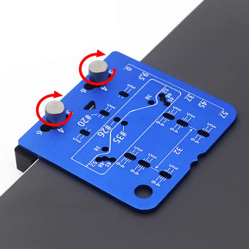 Cabinet Door Hinge Jig Concealed Hinge Jig Positioning Plate Cabinet Hardware Jig Marking Template for 26/35mm Concealed Hinge