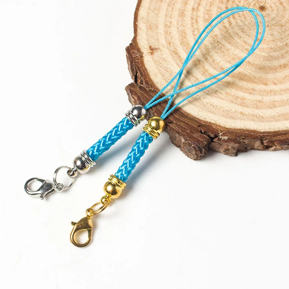 

50Pcs Random Color Charm Straps with Hook for Cellphone Keychain Name Tag Trinkets Handmade Jewelry Accessories