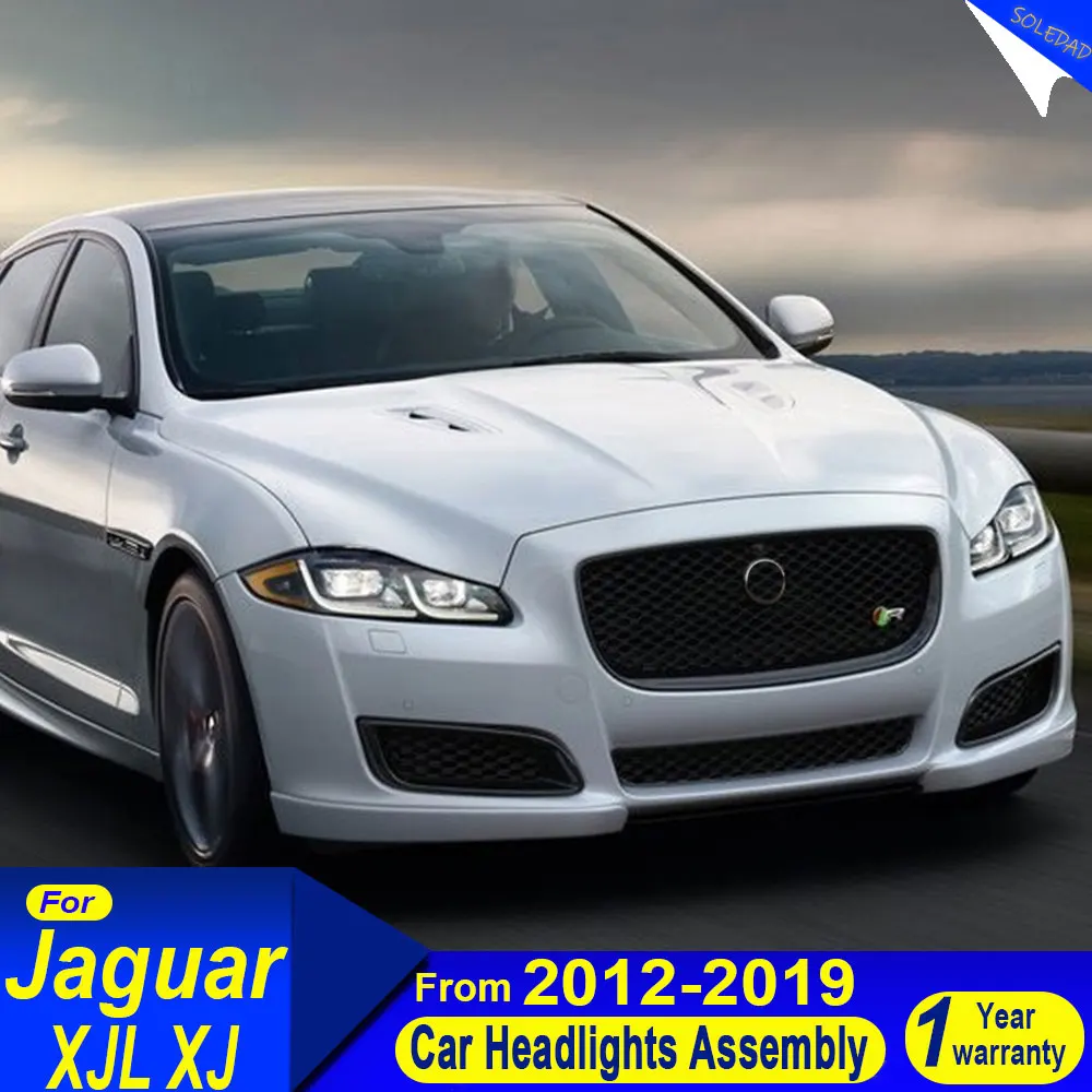 A pair Car Lights for Jaguar XJ XJL LED Headlight 2011-2019 XJ XJL Head Lamp Drl Dynamic Signal Projector Lens Auto Accessories