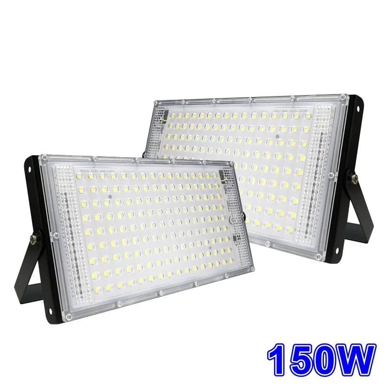 LED Floodlight 150W Aluminum Floodlight Bead Outdoor Lighting with Box 110V220V