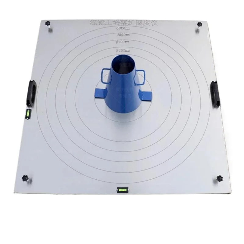 Concrete expansion plate, slump fluidity tester, expansion test plate, thickened self-compacting expansion tester
