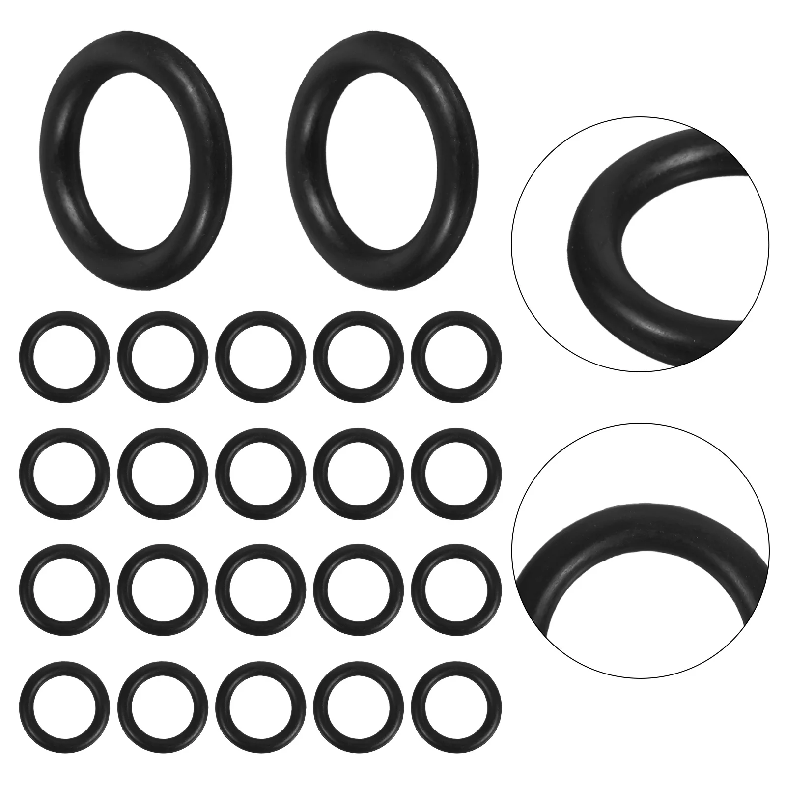 

50set Electric Wrench Retainer Rings For Impact Wrench Anvil Clip Friction Ring Kit Black Tool Accessory For Automotive