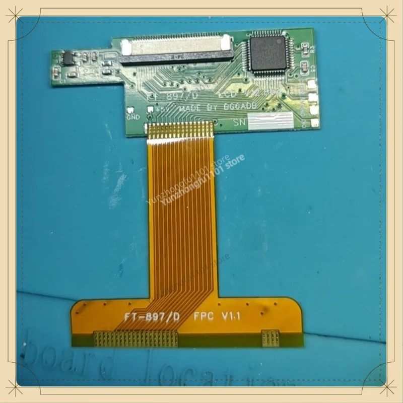 Replacement LCD Display Screen For Yaesu FT‑897/D Full‑View No Frame Modification Shortwave Radio Repair Part
