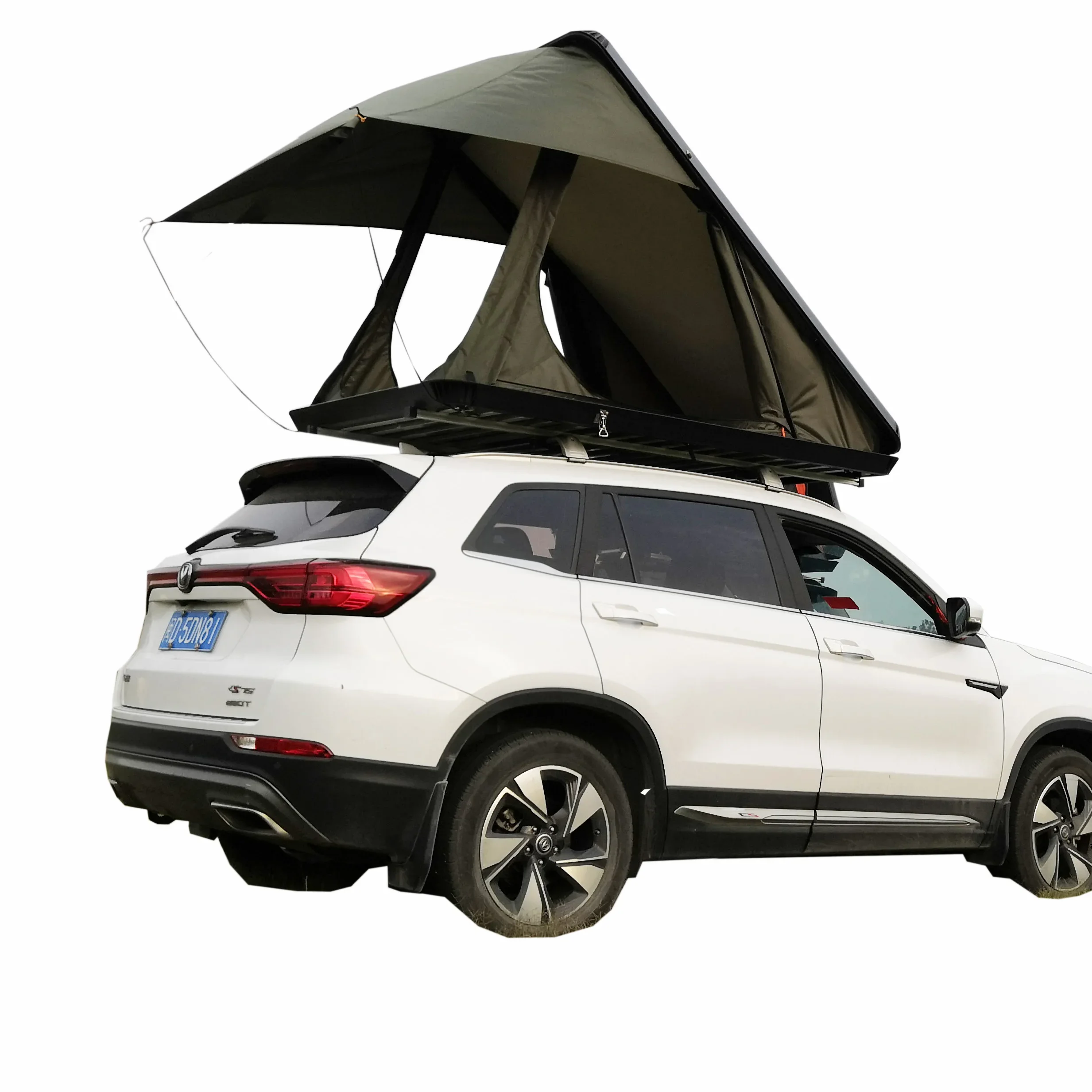 New Design SUV 4x4 Car Aluminum Hard Shell Rooftop Tent Alu Cab Triangle Roof Top Tent