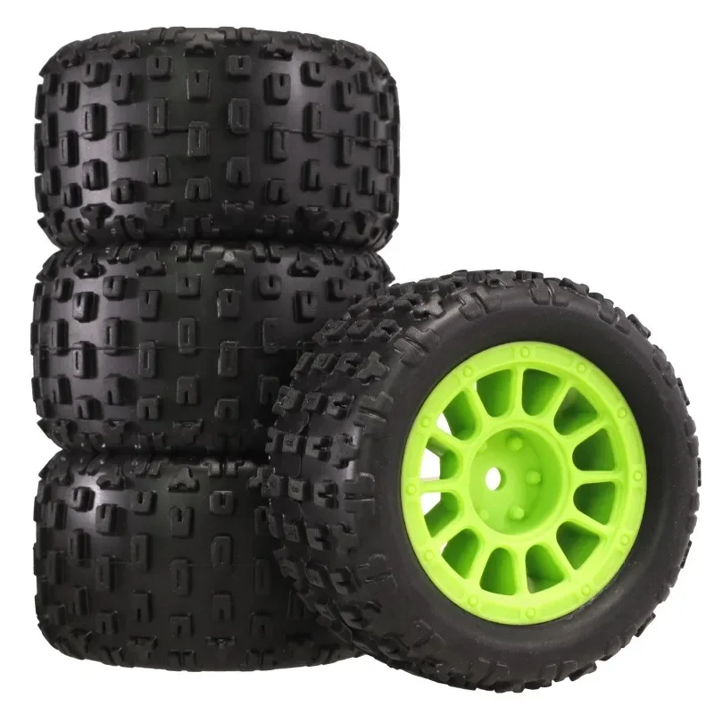 

RC 4 шт. 74 мм резиновая шина 12 мм шестигранная для 1/16 1/18 MJX Hyper Go SCY Wltoys RC автомобиль обновленные детали аксессуары