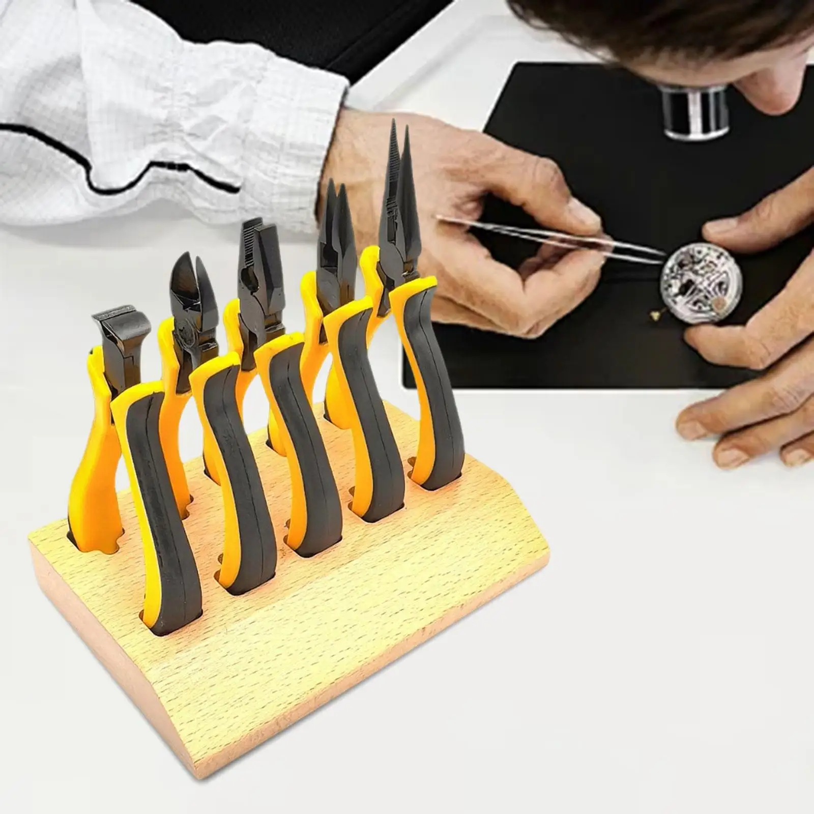 5x Mini Pliers, Small Pliers, Flat Nose Pliers, Nail Puller Watch Repair Tools, Watch Repair Pliers Set for Crafts Work